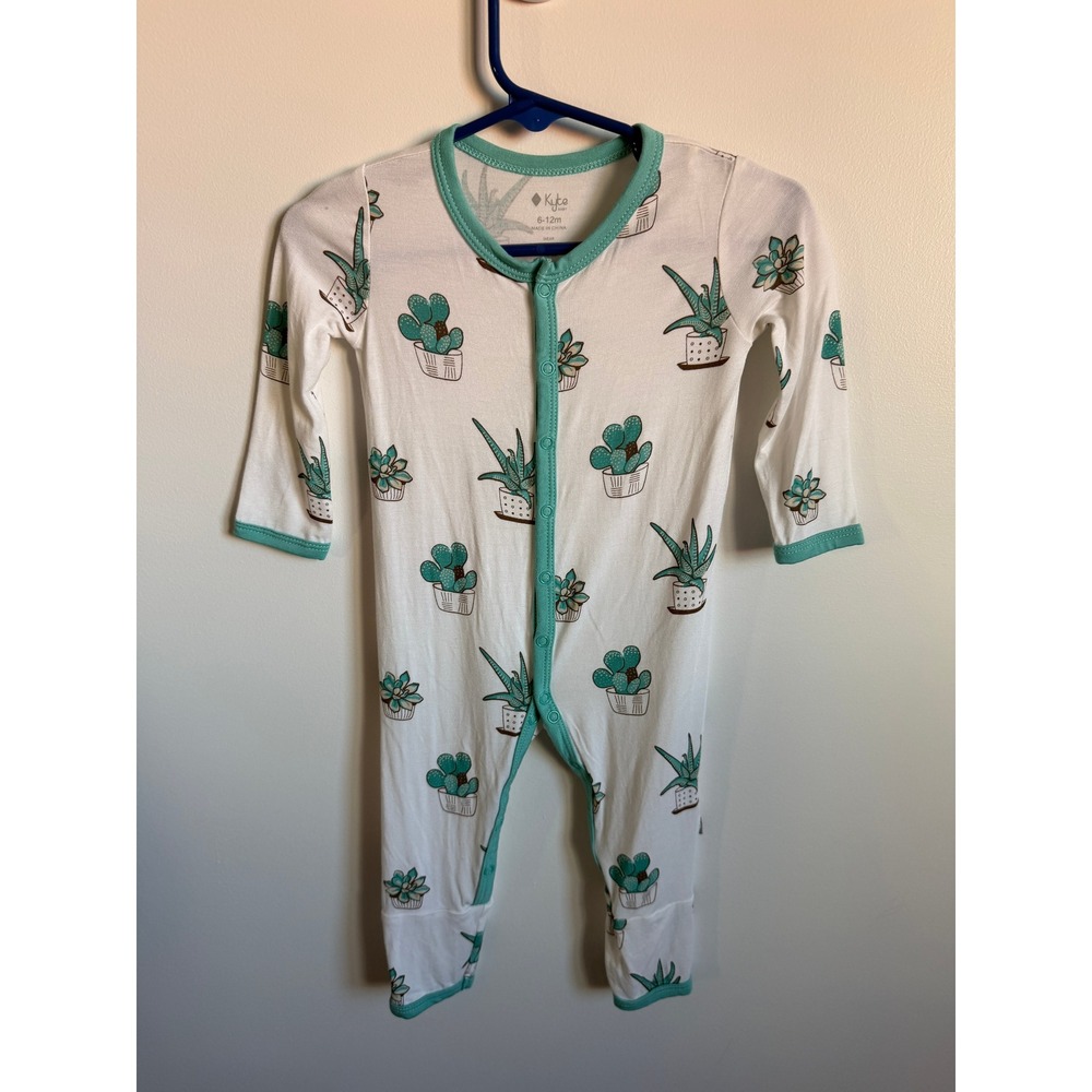 Kyte Baby Cactus Succulent Snap Romper 6-12 Months